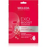 Weleda Exo Boost sheet maska za blistav ten za učvršćivanje kože lica 20 ml | shoptok.hr