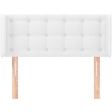  Uzglavlje s ušima bijelo 83x16x78/88 cm od umjetne kože | Eponuda.ba