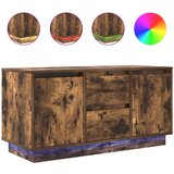 vidaXL TV ormarić s LED svjetlima boja dimljenog hrasta 100x41x50 cm | shoptok.hr