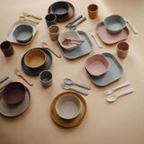 Mushie Round Dinnerware Bowl posudica Powder Blue 2 kom | shoptok.hr