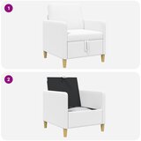 SOFA s pohranom Bijela 72 x 78 x 87 cm Poliester | Shoptok.si