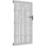  Vrtna vrata 85 x 175 cm od čelika COR-TEN s uzorkom bambusa | shoptok.hr