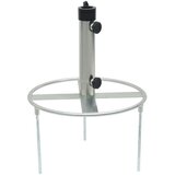  Baza suncobrana sa šiljcima za tlo za Ø38/48 mm srebrna čelična | shoptok.hr