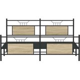  Metalni okvir kreveta bez madraca boja hrasta sonome 160x200 cm | shoptok.hr