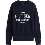 Tommy Hilfiger Pulover 'ATHLEISURE' temno modra / bela | Shoptok.si