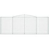  Obokane gabion košare 4 kosi 400x50x140/160 cm pocinkano železo | Shoptok.si