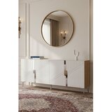 Hanah home komoda Evva 150, 125 cm, hrast Sapphire / bela / srebrna | Eponuda.com