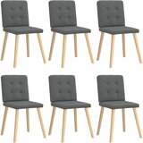 Maison Chic Jedilni stoli - Vzorci stoli 6 kosov temno sivo blago A1368, (22031006) | Shoptok.si
