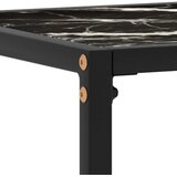  Konzolni stol crni 100 x 35 x 75 cm od kaljenog stakla | Eponuda.com