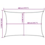  Jedro za zaštitu od sunca 160 g/m² svjetlozeleno 2,5 x 4 m HDPE | shoptok.hr