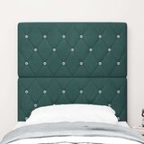  vzglavna stran s kristalnimi gumbi, prešita temno zelena 80 cm žamet, (22156538) | Shoptok.si