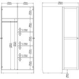 Tvilum Ormar u dekoru hrasta u prirodnoj boji 99x200x62 cm Billund – | shoptok.hr