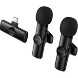Bežični mikrofon Lightning Borofone Winner Lavalier crni - 2 komada | shoptok.hr