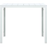  Stolić za kavu bijeli 78 x 78 x 74 cm HDPE s izgledom drva | shoptok.hr
