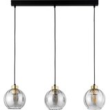  Luster na sajli DEVI 3xE27/15W/230V crna/zadimljena | Eponuda.com