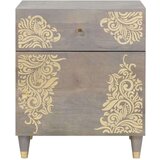 vidaXL Noćni ormar s ladicama Siva 50 x 33 x 60 cm masivno drvo manga | shoptok.hr