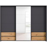 Premium Living Omara Z Drsnimi Vrati Karpo, Siva, Barva Hrasta | Shoptok.si