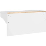 vidaXL Zidna vješalica za kapute SANDNES 87x30x42 cm puno drvo bor | shoptok.hr