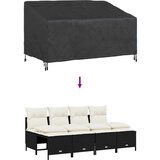  Pokrivač za vrtnu klupu Crna 160 x 100 x 61 / 89 cm 600D tkanina | shoptok.hr