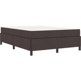  Postelja z vzmetnico z vzmetnico Temno rjava 140 x 190 cm blago, (5000126002) | Shoptok.si