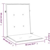  Jastuci za vrtne stolice 2 kom crveni 100x50x3 cm od tkanine | shoptok.hr