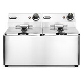 Hendi friteza kitchen line - 2x 8L, kitchen line, 16L, 230V/7000W, 542x430x(H)351mm Cene