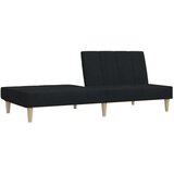  Kavč dvosed z ležiščem črno blago, (21038184) | Shoptok.si