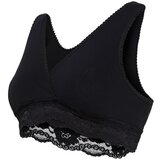 Carriwell nedrček za dojenje, čipkast, organski bombaž, S black | Shoptok.si