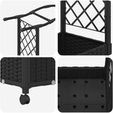  Povišeni krevet s mrežom i krovom Crna 169 x 40 x 129 cm PP | Eponuda.com