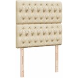  Krevet s oprugama i madracem krem 90 x 190 cm od tkanine | shoptok.hr