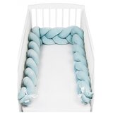 SuperMami Ogradica pletenica velur 300x22 cm, mint-patina | shoptok.hr