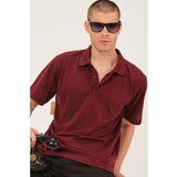 Dewberry T0063 MEN'S T-SHIRT-BURGUNDY | shoptok.hr
