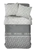 Kompleti posteljnine Parure de lit Capucine Chambray gris foncé Siva