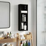  Kopalna stenska omarica s polico Črni Hrast 20 x 10 x 60,5 cm, (5000233324) | Shoptok.si