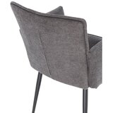 MOME Temno siv oblazinjen jedilni stol z nasloni za roke Vesta – | Shoptok.si