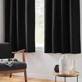 Douceur d intérieur Črna izolacijska/za delno zatemnitev zavesa iz mikrovlaken 135x180 cm Micropolar – | Shoptok.si