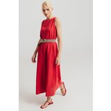 Legendww crvena midi haljina sa kaišem 5983-8859-10 | ePonuda.com