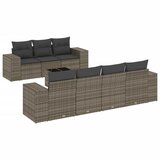  8-dijelni set vrtnih sofa od poliratana s jastucima sivi | shoptok.hr