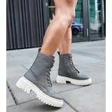 Gemre Green boots adorned with stitching Nicla | Shoptok.si