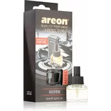Areon Car Black Edition Silver miris za auto zamjensko punjenje 8 ml