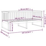  Dnevni krevet boja meda 100x200 cm od masivne borovine | shoptok.hr