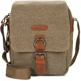 Torbice 6585 POCHETTE TOILE GARNIE CUIR Kostanjeva