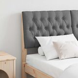  Tapecirani uzglavlje Tamno siva 160 cm Čvrsto borovo drvo | shoptok.hr