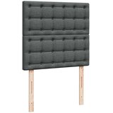 vidaXL Okvir kreveta s oprugama i madrac tamnosivi 80x200cm od tkanine | shoptok.hr