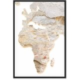  Slika - Hot Continent (1 Part) Vertical 80x120 U crnom drvenom okviru | shoptok.hr