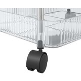 vidaXL Kolica za pohranu 4 nivoa prozirna 37x28x95 cm akril | shoptok.hr