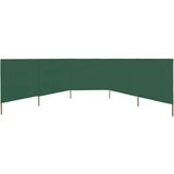  Vjetrobran s 5 panela od tkanine 600 x 160 cm zeleni | shoptok.hr