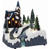 vidaXL božićno Selo Šareni 20.5 x 17 x 21 cm Plastika | shoptok.hr