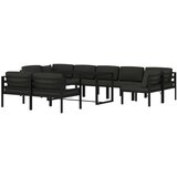  Vrtna sedežna garnitura 10-delna z blazinami aluminij antracit - - antracit siva - 59.45 - N/A - | Shoptok.si