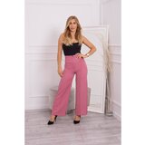 Kesi Pants with a wide leg dark pink Cijene